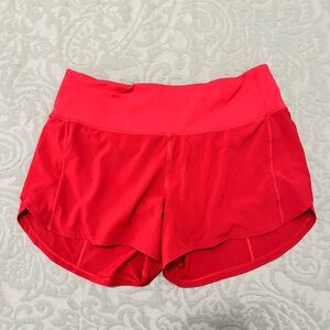 Lululemon Speed Up Shorts Red Size 6